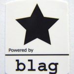 Powered by blag Linux Sticker 19 x 24mm [539]