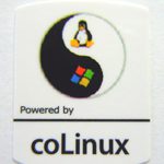 Powered by coLinux Sticker 19 x 24mm [541]