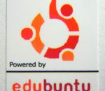 Powered by edubuntu Linux Sticker 19 x 24mm [514]