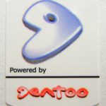 Powered by gentoo Linux  Sticker 19 x 24mm [525]