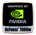 Original NVIDIA GeForce 7000m Sticker 18 x 18mm [208]