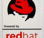 Powered by redhat Linux Sticker 19 x 24mm [508]