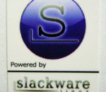 Powered by slackware Linux Sticker 19 x 24mm [511]