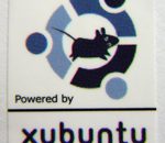 Powered by xubuntu Linux Sticker 19 x 24mm [493]