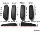 VATH Self Adhesive Silicone Rubber Feet compatible with HP ChromeBox [RB281]