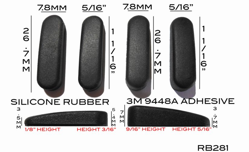 VATH Self Adhesive Silicone Rubber Feet compatible with HP ChromeBox [RB281]