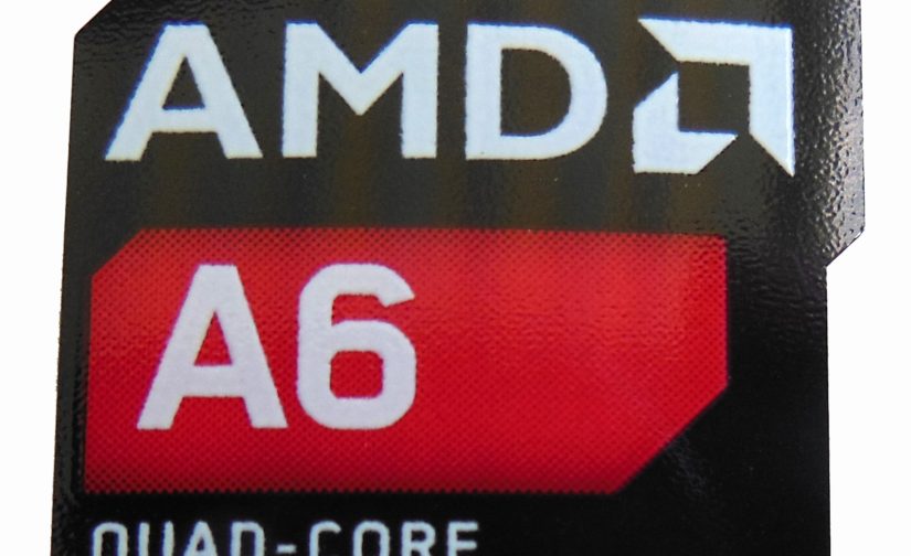 AMD A6 QUAD-CORE Sticker 16 x 20mm / 5/8" x 13/16" [1015]