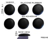10000 pieces of Silicone Rubber Feet 14.6mm(L) x 14.6mm(W) x 3mm(H) Self Adhesive [RB246]