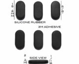 VATH Self Adhesive Silicone Rubber Feet 15.8mm(L) x 7.8mm(W) x 2.4mm(H) 6pcs [RB288]