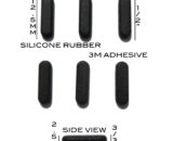 VATH Self Adhesive Silicone Rubber Feet 12.5mm(L) x 3.8mm(W) x 2.5mm(H) 6pcs [RB289]