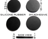 VATH Self Adhesive Silicone Rubber Feet 30mm(L) x30mm(W) x 3mm(H) 4pcs [RB298]
