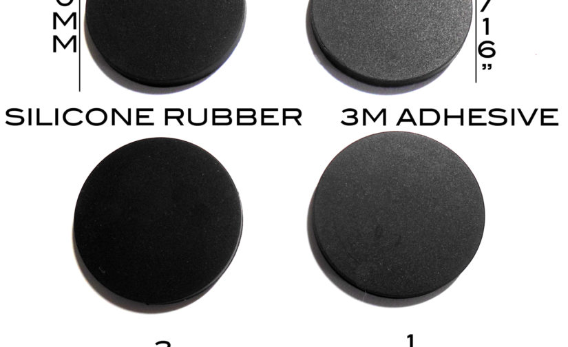 VATH Self Adhesive Silicone Rubber Feet 30mm(L) x30mm(W) x 3mm(H) 4pcs [RB298]