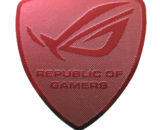 ASUS Republic of Gamers Metal (RED Version) sticker 27 x 30mm [1036]