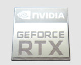 NVIDIA Geforce RTX Metal Sticker 18 x 18mm / 11/16" x 11/16" [1043]