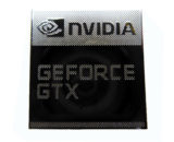 NVIDIA Geforce GTX Metal Sticker 18 x 18mm / 11/16" x 11/16" [1044]