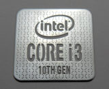 VATH Made Intel Core i3 10th Gen Metal Sticker 18 x 18mm / 11/16" x 11/16" [1039]