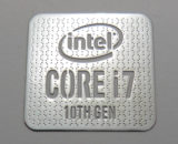 VATH Made Intel Core i7 10th Gen Metal Sticker 18 x 18mm / 11/16" x 11/16" [1041]