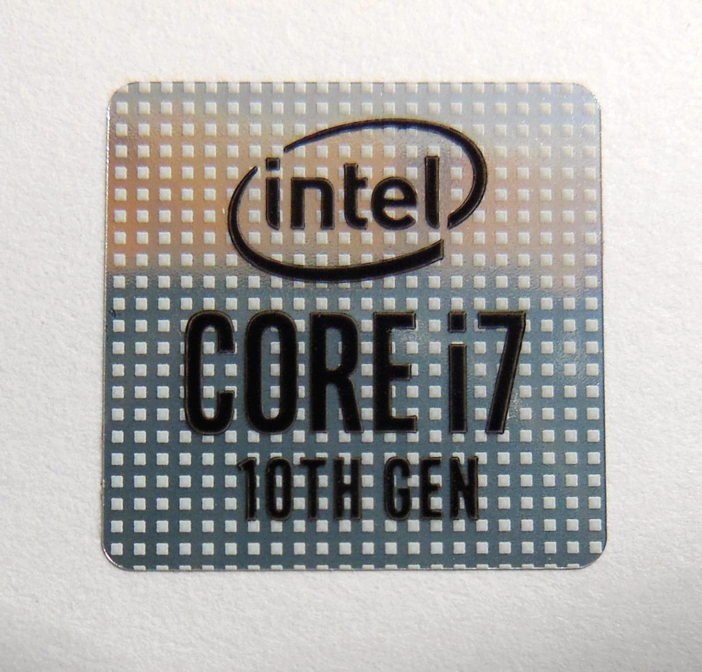 Intel Core I7 10th Gen Sticker 18 X 18mm 1116″ X 1116″ 1052 Vath Ventures 5801