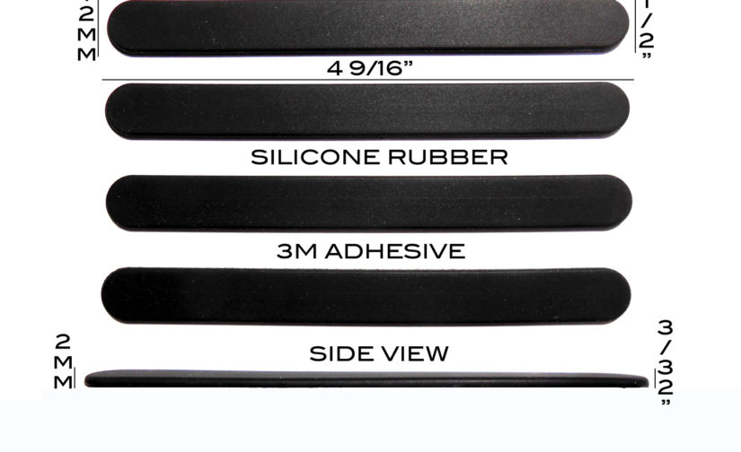 VATH Self Adhesive Silicone Rubber Feet 116mm(L) x 12mm(W) x 2mm(H) 4pcs [RB300]