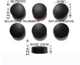 VATH Self Adhesive Silicone Rubber Feet 16.75mm(L) x 16.75mm(W) x 5.75mm(H) 6pcs [RB307]