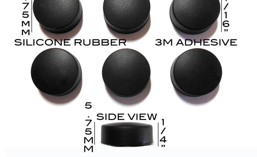 VATH Self Adhesive Silicone Rubber Feet 16.75mm(L) x 16.75mm(W) x 5.75mm(H) 6pcs [RB307]