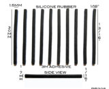 VATH Self Adhesive Silicone Rubber Feet 30mm(L) x 1.5mm(W) x 1.7mm(H) 10pcs [RB308]