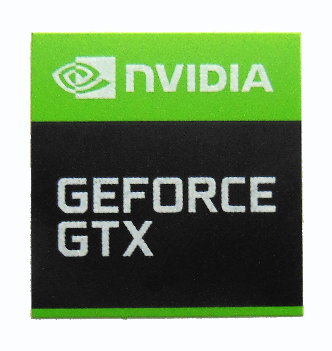 Lot of 50 Original Nvidia Geforce Replacement Stickers 18mm x 18mm For Desktop 