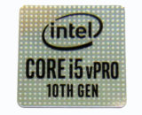 Intel Core i5 vPRO 10th Gen Sticker 18 x 18mm / 11/16" x 11/16" [1065]