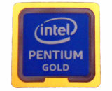 Intel Pentium Gold Sticker 14 x 14mm / 9/16" x 9/16" [1071]