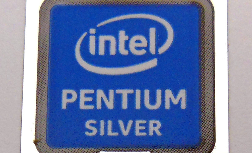 Intel Pentium Silver Sticker 14 x 14mm / 9/16" x 9/16" [1081]