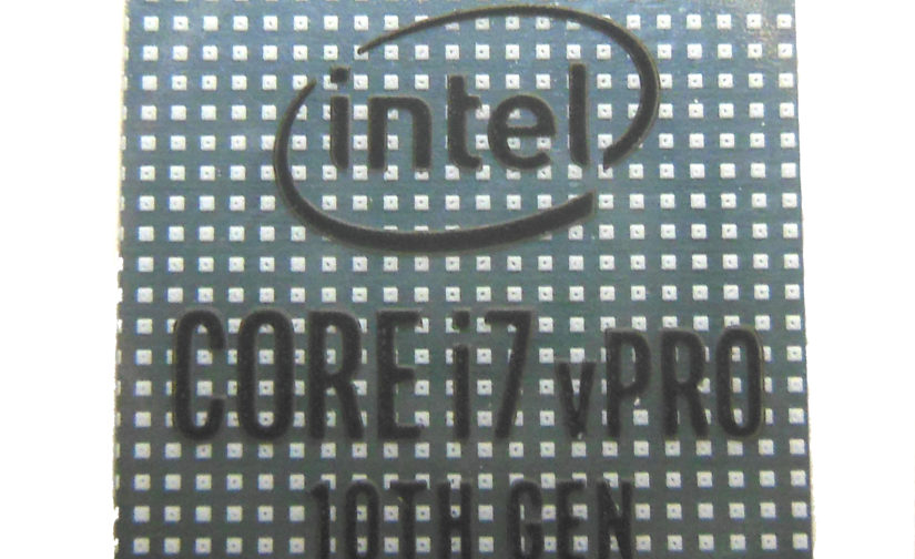 Intel Core i7 vPRO 10th GEN Sticker 18 x 18mm / 11/16" x 11/16" [1070]