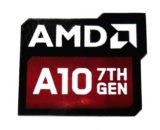 AMD A10 7th Gen Sticker 16 x 20mm / 5/8" x 13/16" [1091]