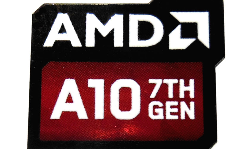 AMD A10 7th Gen Sticker 16 x 20mm / 5/8" x 13/16" [1091]