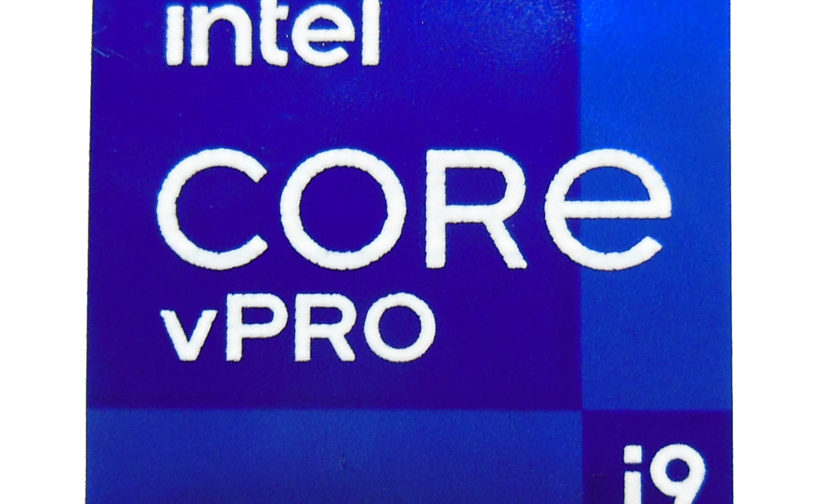 Intel Core i9 vPRO Sticker 18 x 18mm / 11/16" x 11/16" [1096]