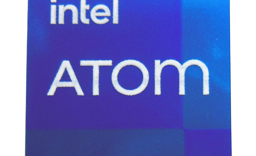 Intel ATOM Sticker 18 x 18mm / 11/16" x 11/16" [1099]