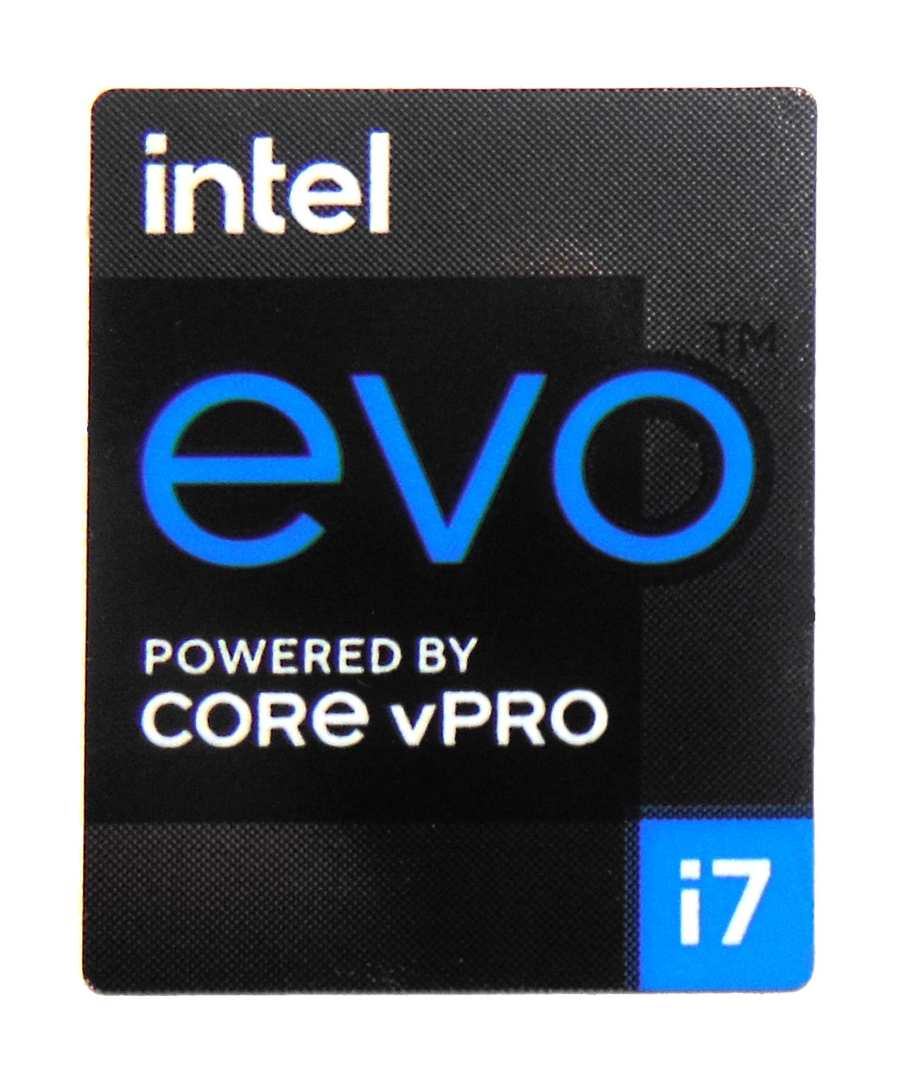 Intel Evo Powered By Core I7 Vpro Sticker 18 X 22mm 1116″ X 78″ 1106 Vath Ventures 0970