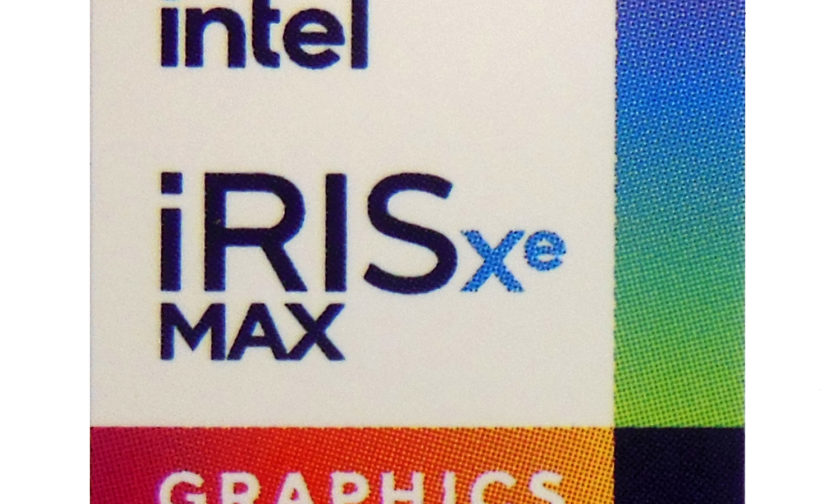 Intel iRISxe MAX Graphics Sticker 18 x 18mm / 11/16" x 11/16" [1107]