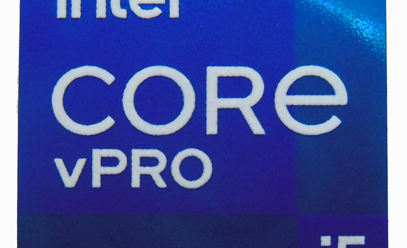 Original Intel Core i5 vPRO Sticker 14 x 14mm / 9/16" x 9/16" [1154]