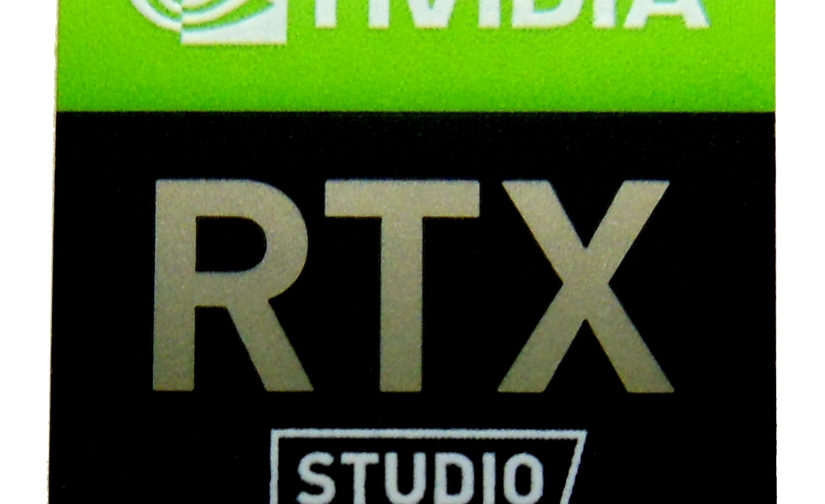 Original NVIDIA RTX Studio Sticker 18 x 18mm / 11/16" x 11/16" [1136]
