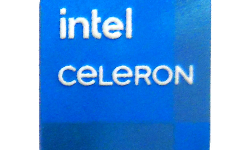 Original Intel Celeron Sticker 14 x 14mm / 9/16" x 9/16" [1146]