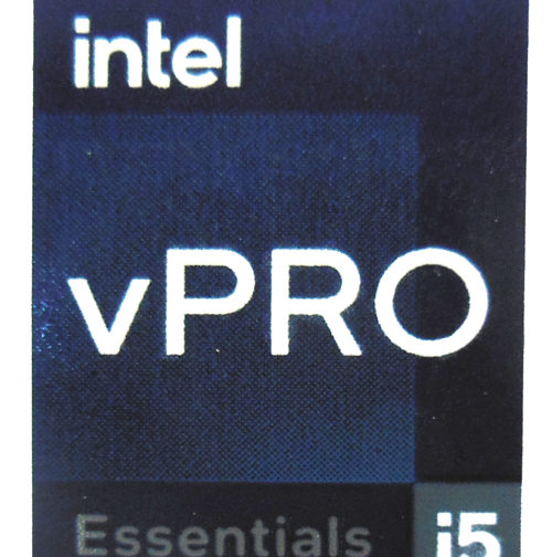Original Intel i5 vPRO Essential Sticker 18 x 22mm / 11/16" x 7/8" [1144]