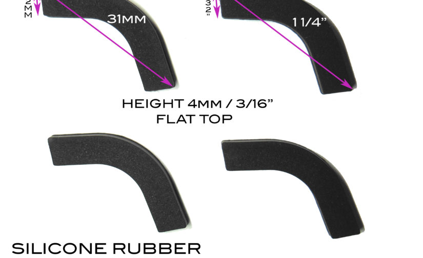 VATH Self Adhesive Silicone Rubber Feet 31mm(L) x 5.2mm(W) x 4mm(H) 4pcs [RB310]