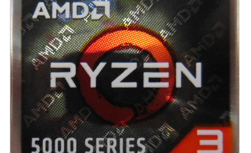 Original AMD RYZEN 3 5000 Series Sticker 17 x 20mm / 11/16" x 13/16" [1149]