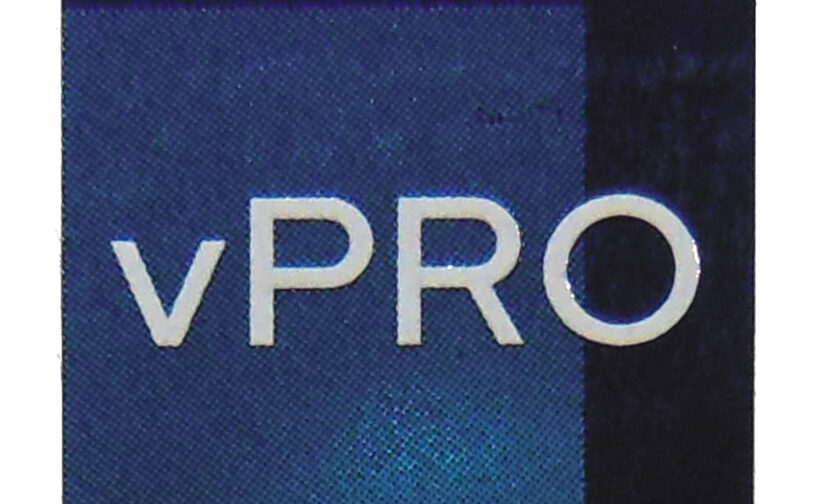 Intel i5 vPro An Evo Design Sticker 18 x 22mm / 11/16" x 7/8" [1153]