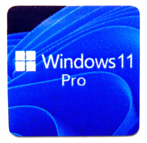 Windows 11 Pro Sticker 18 x 18mm / 11/16" x 11/16" [1166]