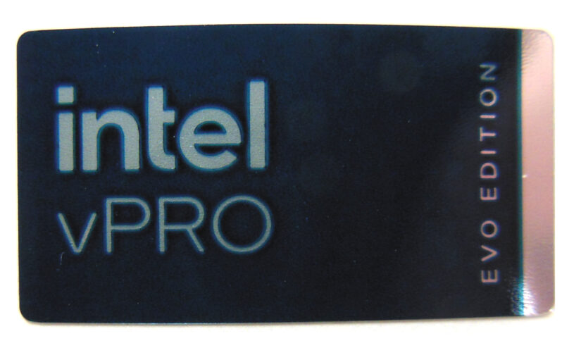 Intel vPRO EVO Edition Sticker 15 x 28mm / 5/8" x 1 1/8" [1167]