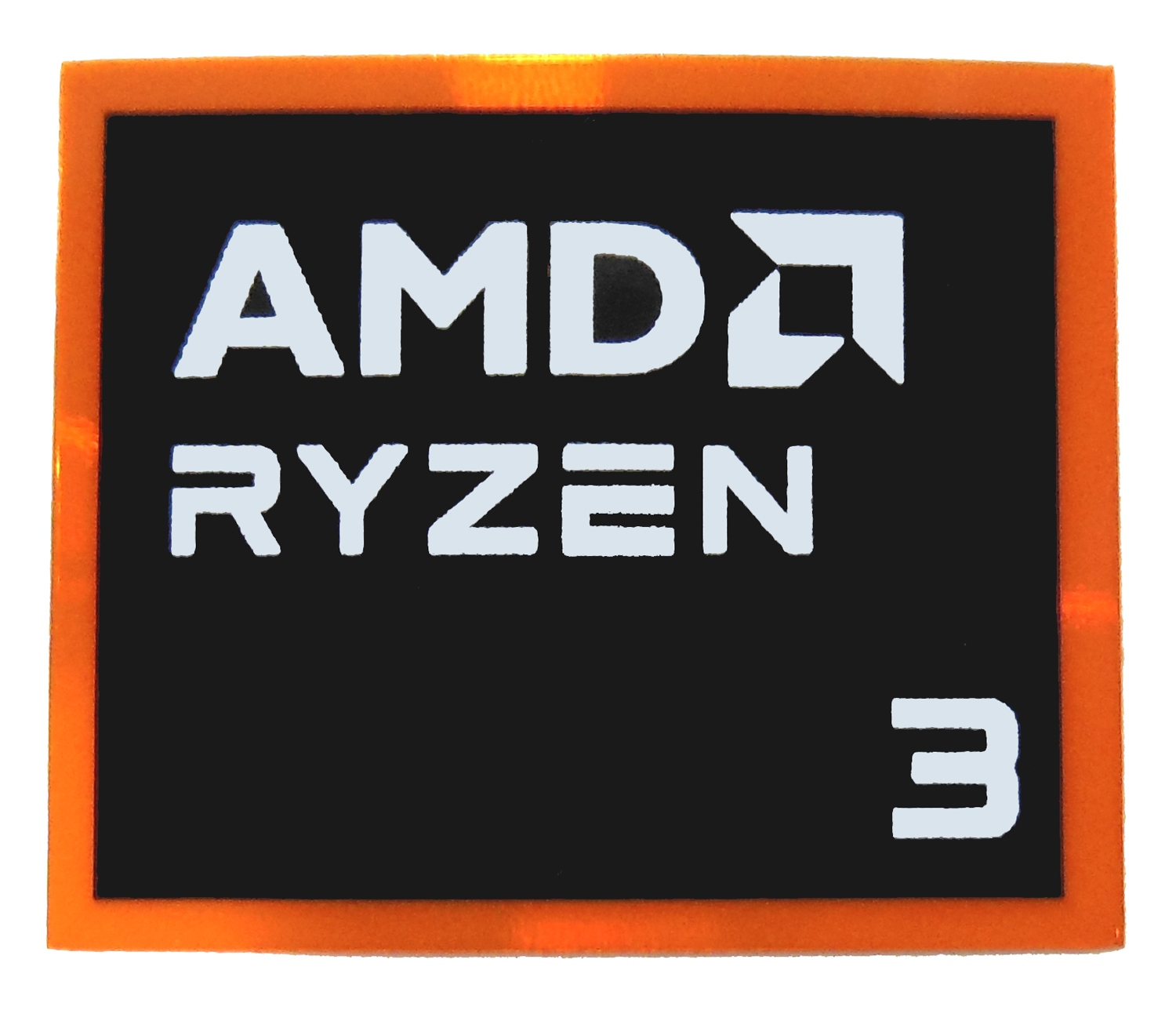 AMD RYZEN 3 Sticker 18 x 20mm / 11/16" x 13/16" [1172]