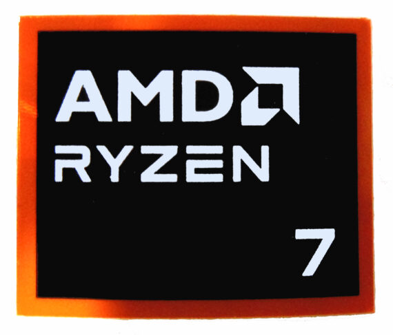 AMD RYZEN 7 Sticker 18 x 20mm / 11/16" x 13/16" [1174]