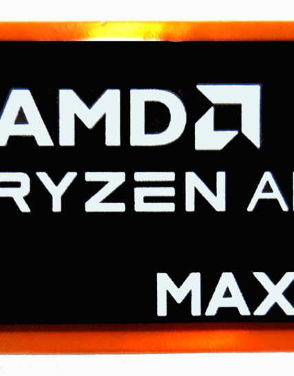 AMD RYZEN AI MAX RED Sticker 18 x 20mm / 11/16" x 13/16" [1176]