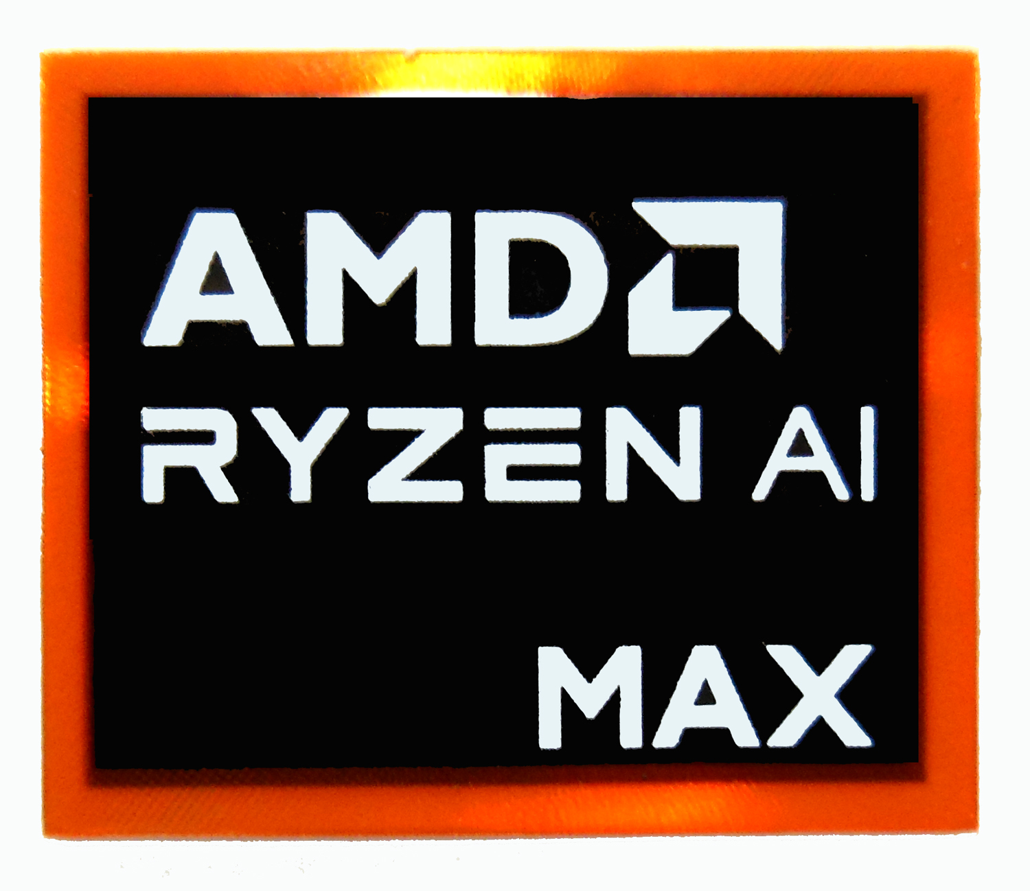 AMD RYZEN AI MAX RED Sticker 18 x 20mm / 11/16" x 13/16" [1176]